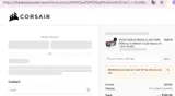 Corsair coupon verification screenshot