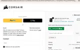 Corsair coupon verification screenshot