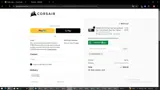 Corsair coupon verification screenshot