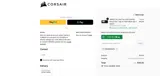 Corsair coupon verification screenshot