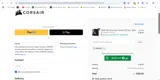 Corsair coupon verification screenshot
