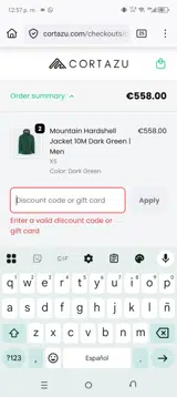 EXTRA5 coupon verification screenshot