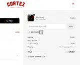 WELCOME25 coupon verification screenshot