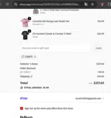 Corvette Store Online coupon verification screenshot
