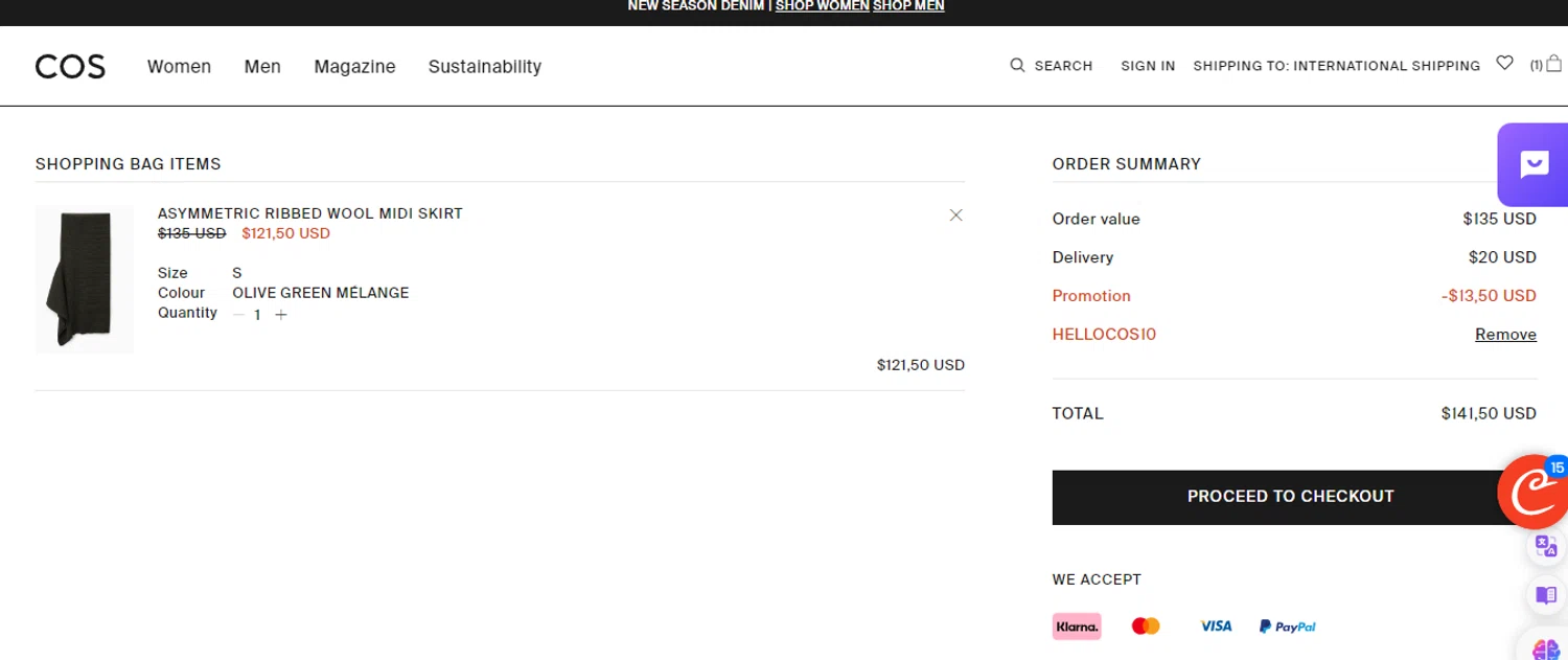 COS Promo Codes 20 Off February 2024