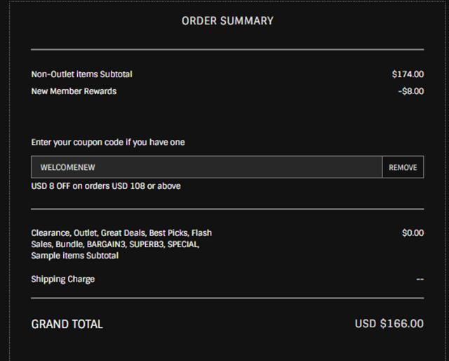 Cosme-De.com checkout page showing Cosme-De.com promo code box | Screenshot taken by SimplyCodes community member on Nov 8, 2023