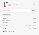 NEW10 coupon verification screenshot
