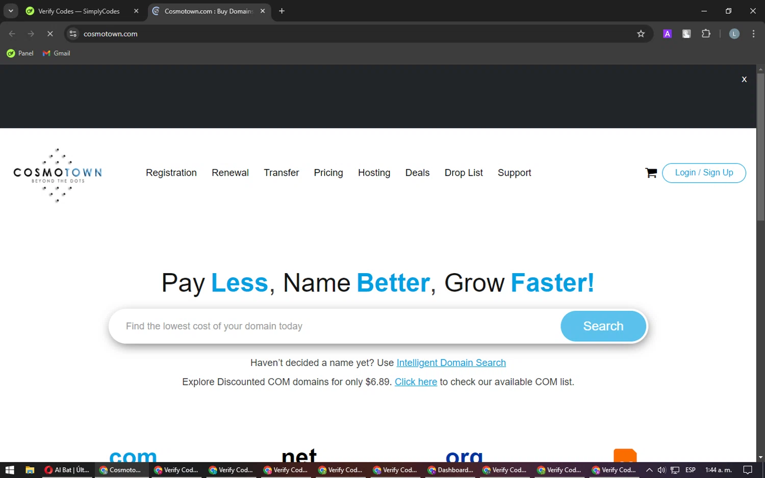 Cosmotown checkout page showing Cosmotown discount code box | Screenshot taken by SimplyCodes community member on Jan 16, 2025
