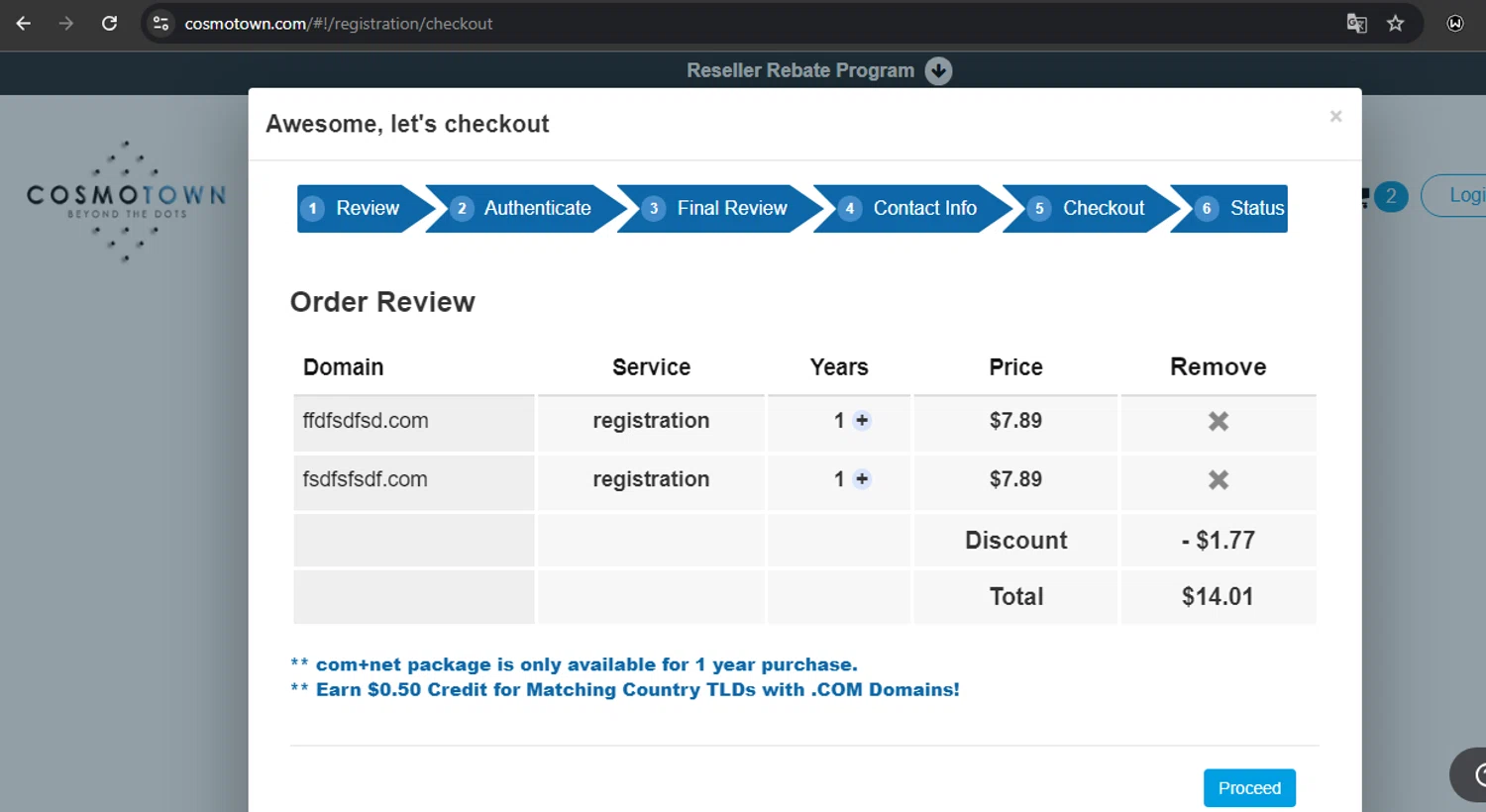 Cosmotown checkout page showing Cosmotown discount code box | Screenshot taken by SimplyCodes community member on Nov 16, 2024