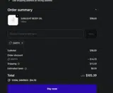 EARTH coupon verification screenshot
