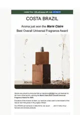 AROMA20 coupon verification screenshot