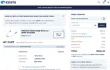Costa Sunglasses coupon verification screenshot
