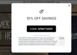 SPIRIT10OFF coupon verification screenshot