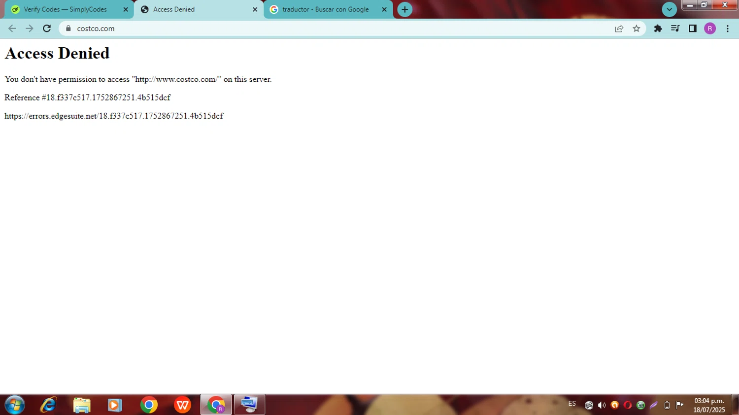 Costco promo code screenshot showing code LEDGE applied at Costco checkout page. Uploaded by SimplyCodes community member zapatoss on Jul 18, 2025