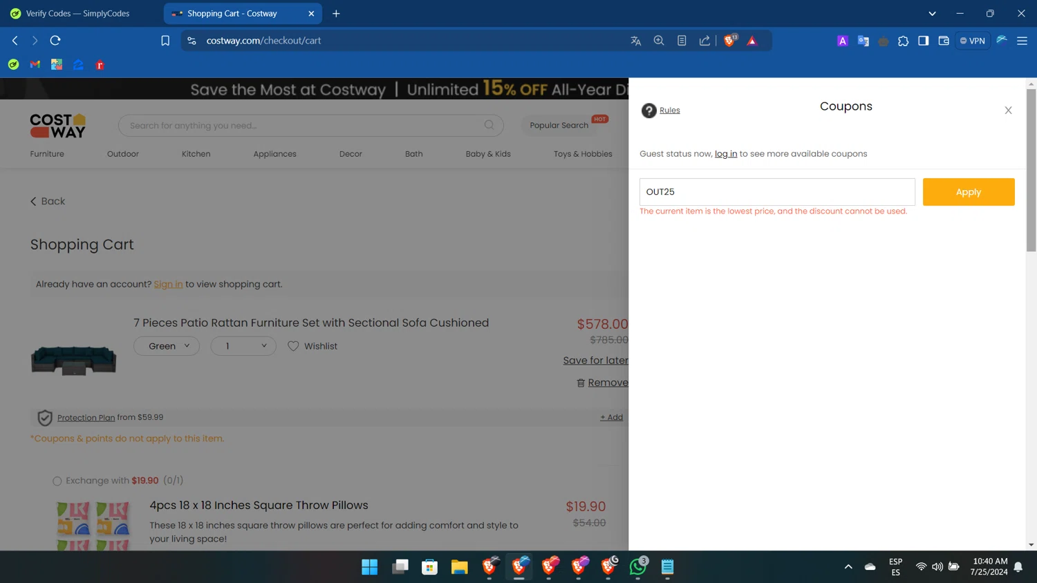 Costway Promo Codes 20 Off July 2024