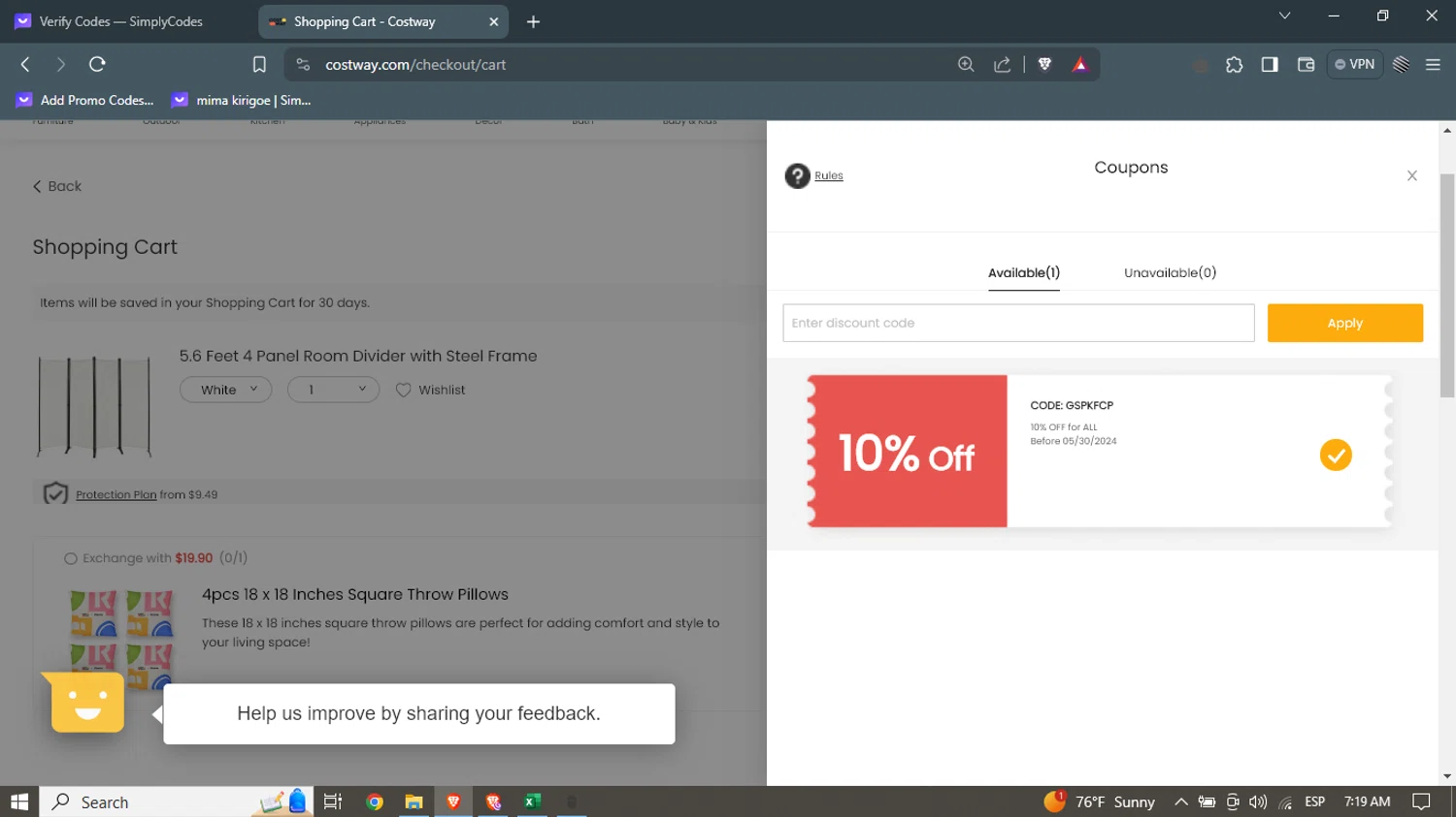 Costway Promo Codes 17 Off March 2024