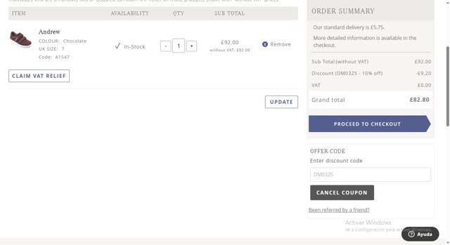 Cosyfeet checkout page showing Cosyfeet discount code box | Screenshot taken by SimplyCodes community member on Mar 28, 2025