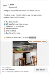 NODRAIN coupon verification screenshot