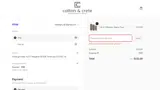 Cotton & Crete coupon verification screenshot