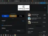 Cotton & Crete coupon verification screenshot
