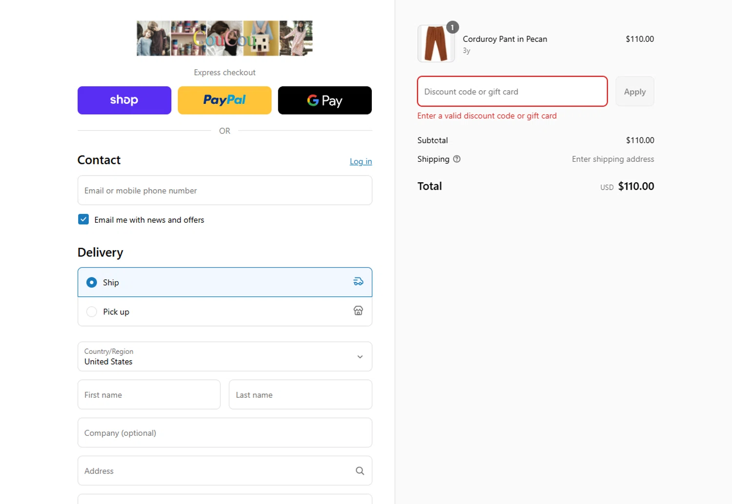 CouCou discount code screenshot showing code DRESS20 applied at CouCou checkout page. Uploaded by SimplyCodes community member VicenteEmilioSojo on Aug 30, 2025