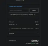 Country Marketplaces coupon verification screenshot