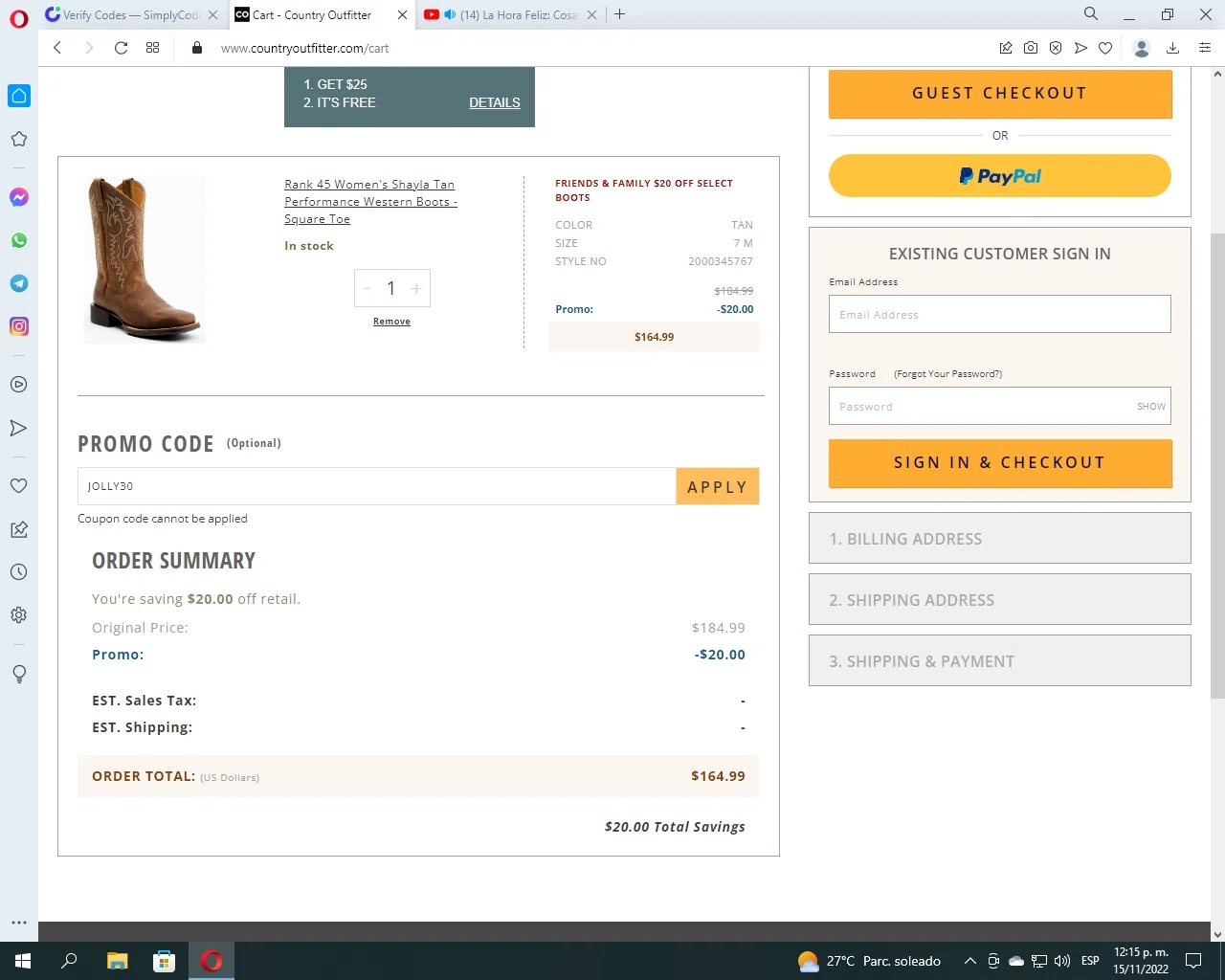 $20 Off Country Outfitter Promo Codes 