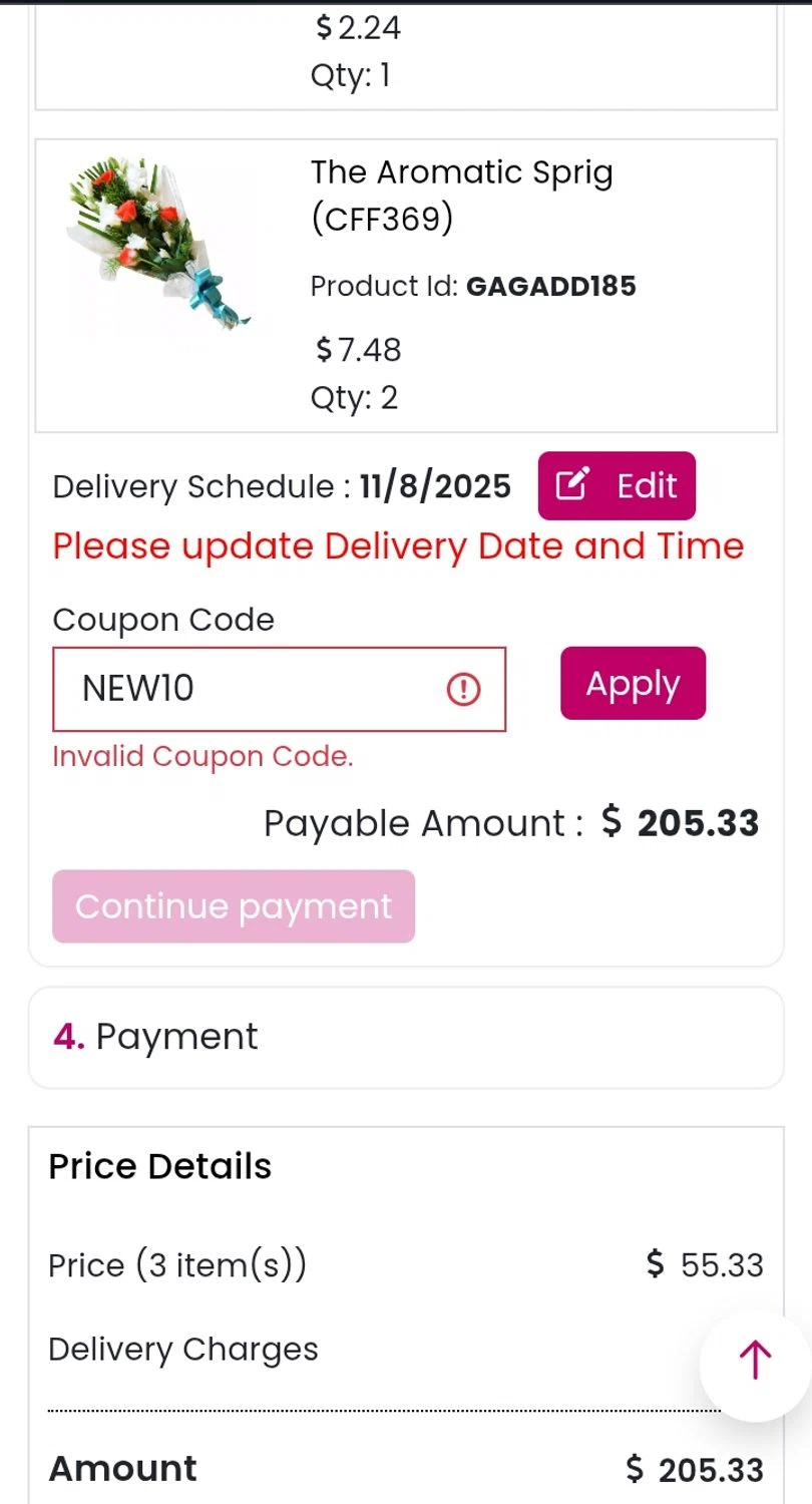 Countryoven coupon code screenshot showing code NEW10 applied at Countryoven checkout page. Uploaded by SimplyCodes community member Yuskeilyn20 on Nov 2, 2025