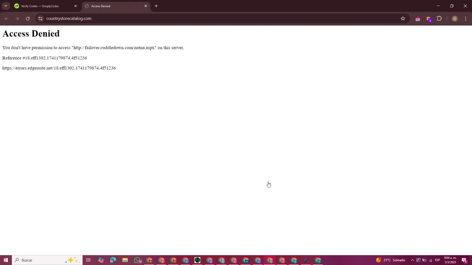 Country Store Catalog promo code screenshot showing code CS13125 applied at Country Store Catalog checkout page. Uploaded by SimplyCodes community member CarlitosAndres on Mar 5, 2025