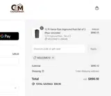 WELCOME10 coupon verification screenshot