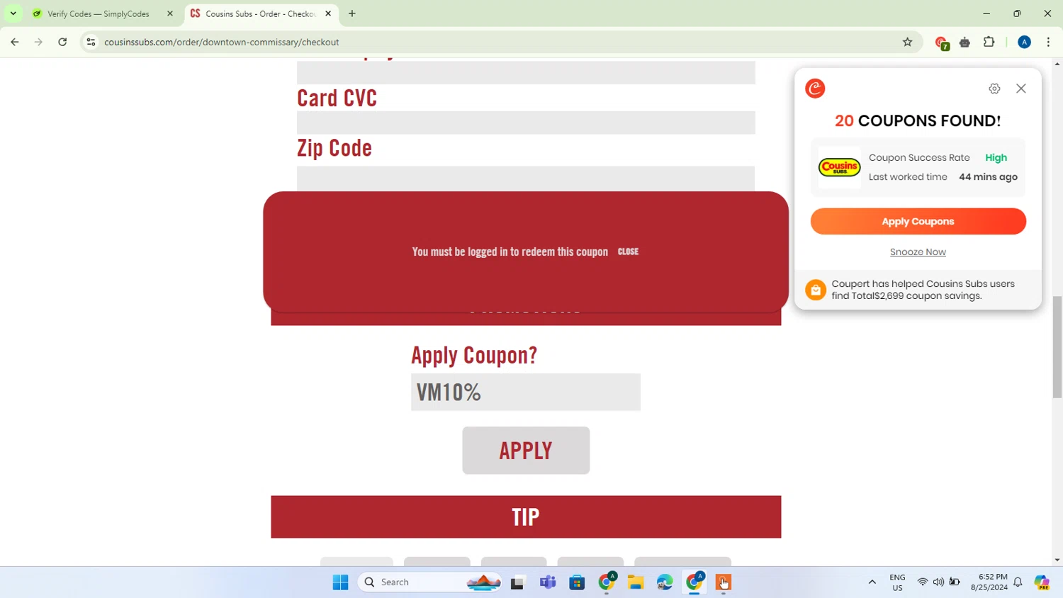 Cousins Subs Coupons - 10% Off | November 2024