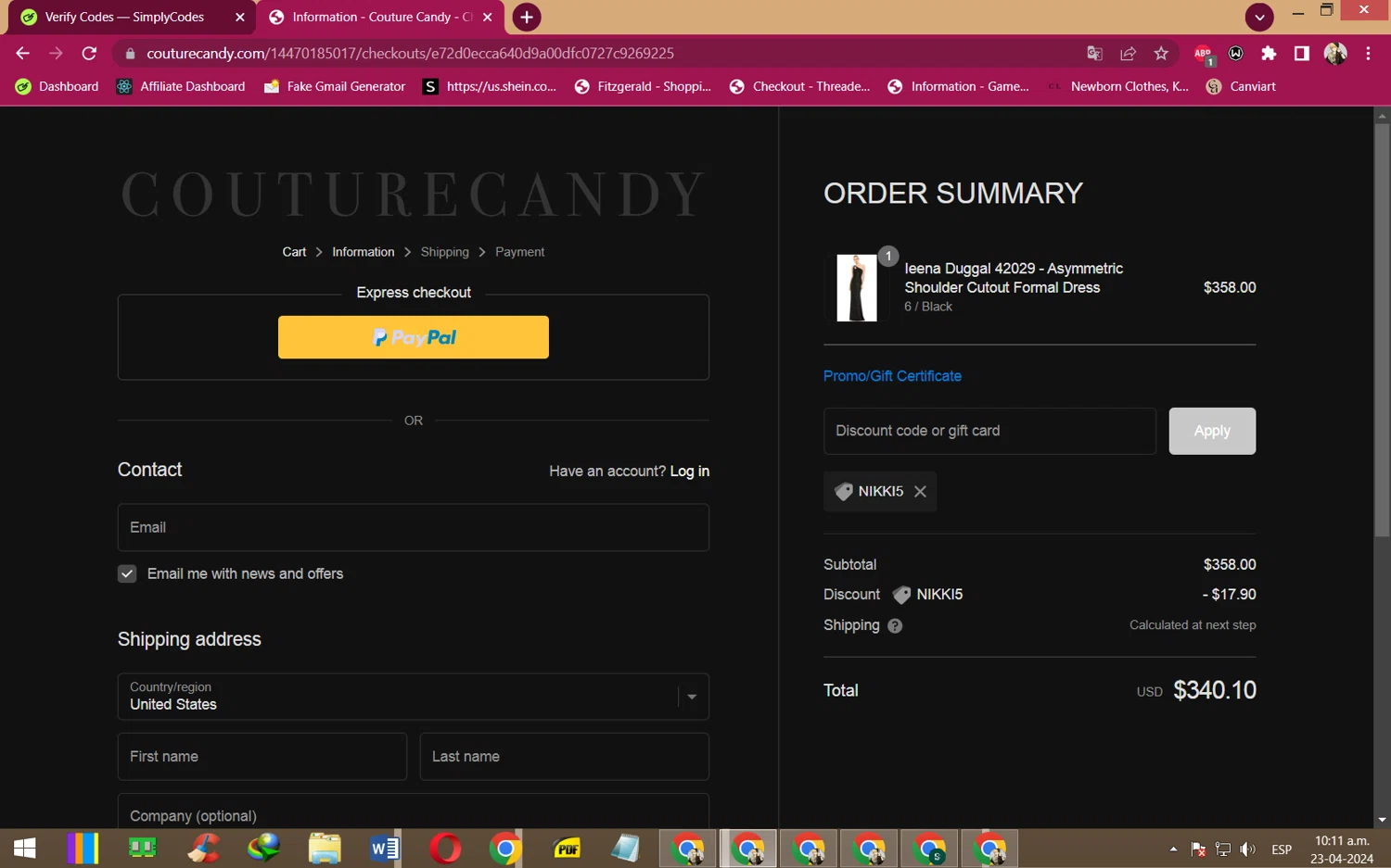 Couture Candy Promo Codes 10 Off May 2024