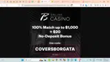 Covers.com coupon verification screenshot