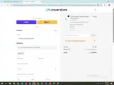 Coverstore coupon verification screenshot