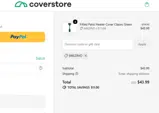 Coverstore coupon verification screenshot