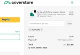 Coverstore coupon verification screenshot