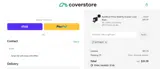 Coverstore coupon verification screenshot