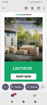 LXG7UFZD coupon verification screenshot