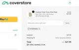 Coverstore coupon verification screenshot