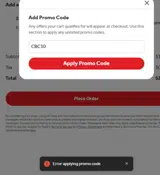 Cove Surf and Turf coupon verification screenshot