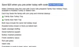 Cove Surf and Turf coupon verification screenshot