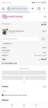 LOVEYOU coupon verification screenshot