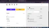 Covey coupon verification screenshot