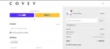 Covey coupon verification screenshot