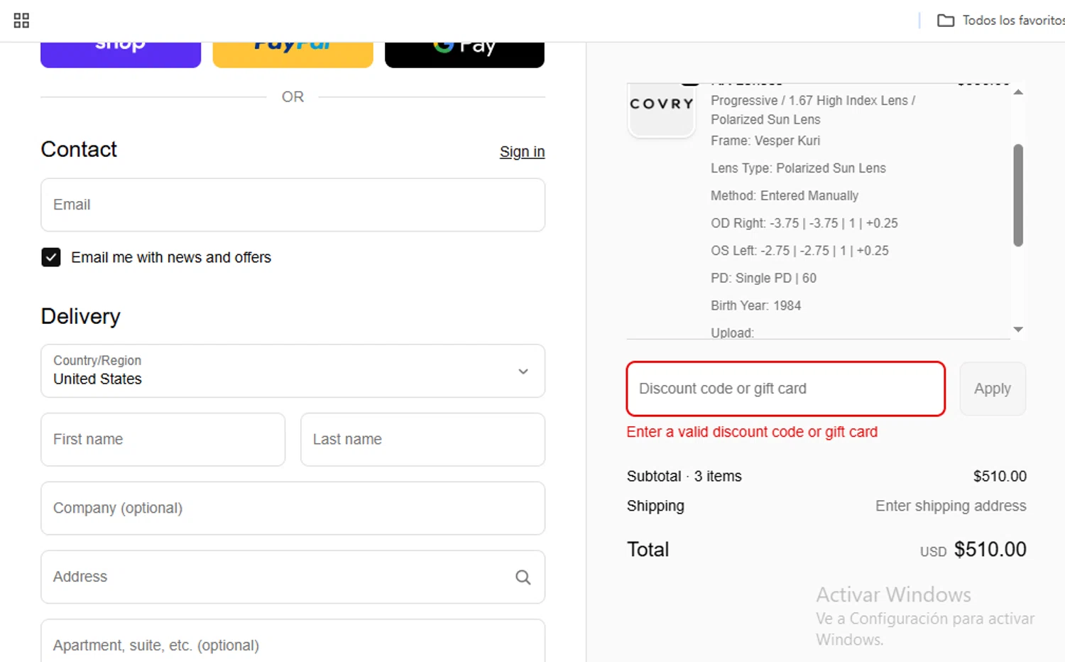 Covry discount code screenshot showing code ALICESIGH applied at Covry checkout page. Uploaded by SimplyCodes community member SaloMac on Oct 16, 2025