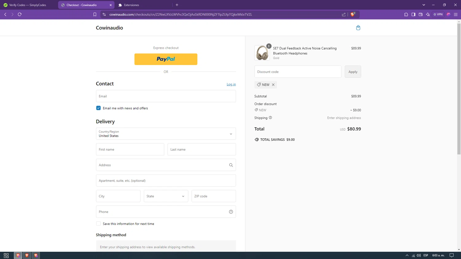 how to use Cowin Audio coupons
