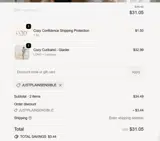 Cozy Confidence coupon verification screenshot