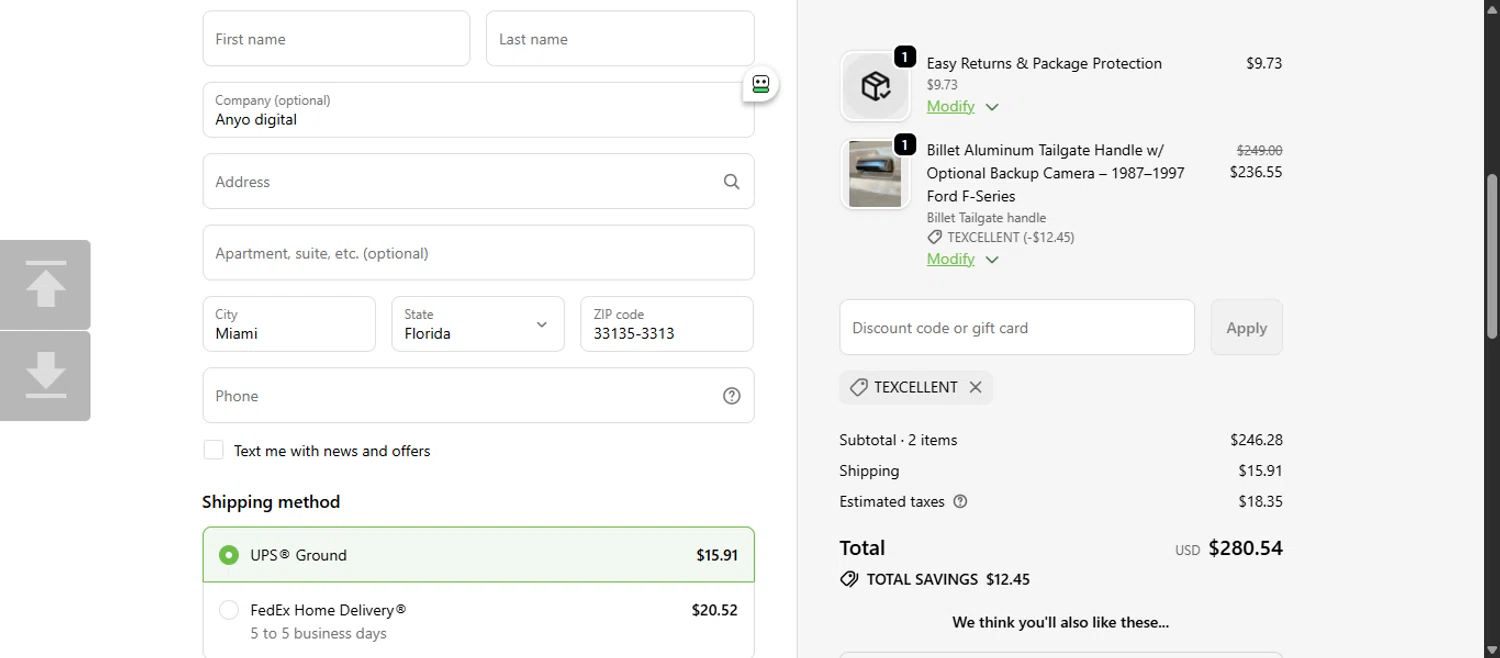 CP Addict discount code screenshot showing code TEXCELLENT applied at CP Addict checkout page. Uploaded by SimplyCodes community member 111111 on Dec 28, 2025