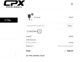WELCOME10 coupon verification screenshot