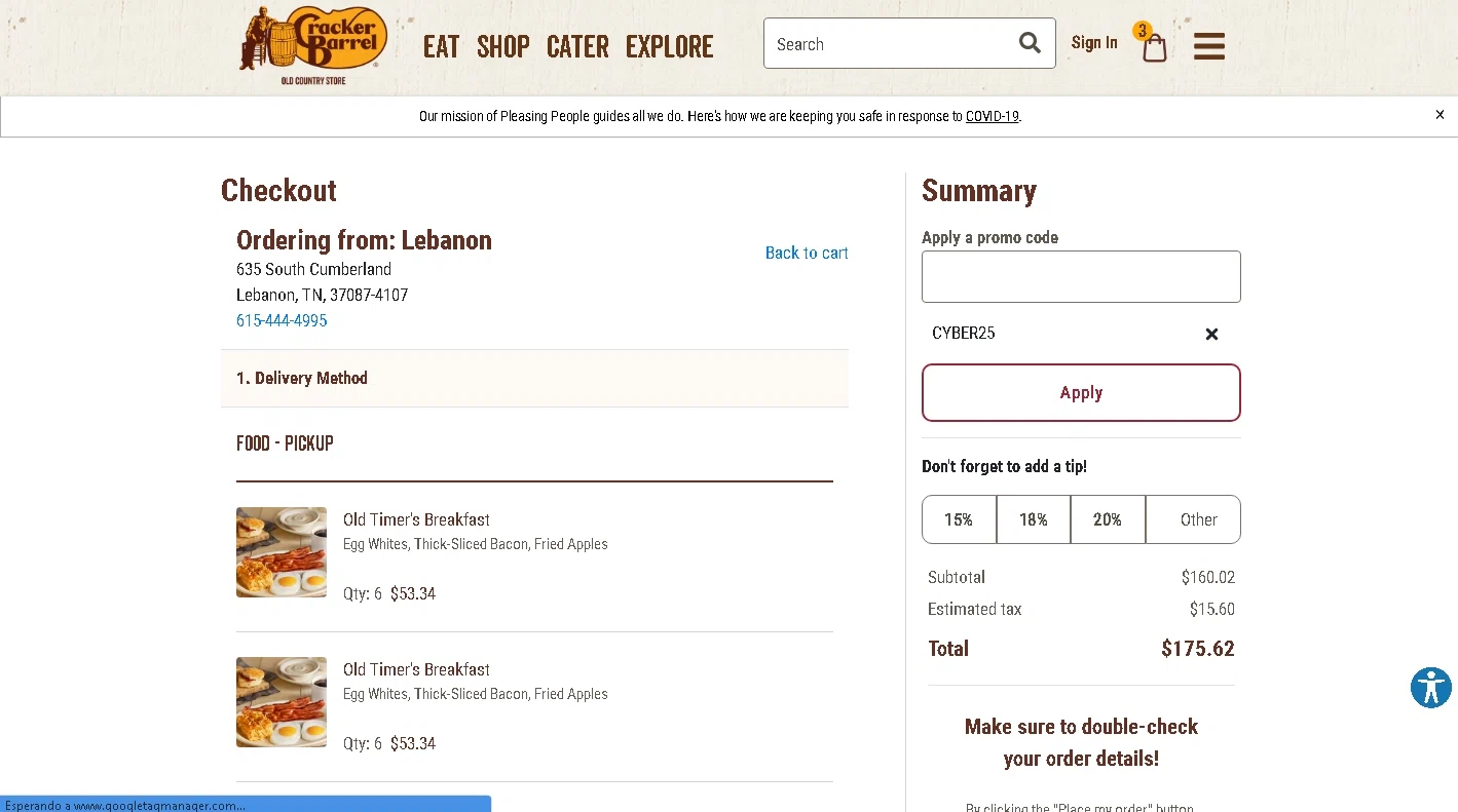 Cracker barrel promo codes 20 off august 2024